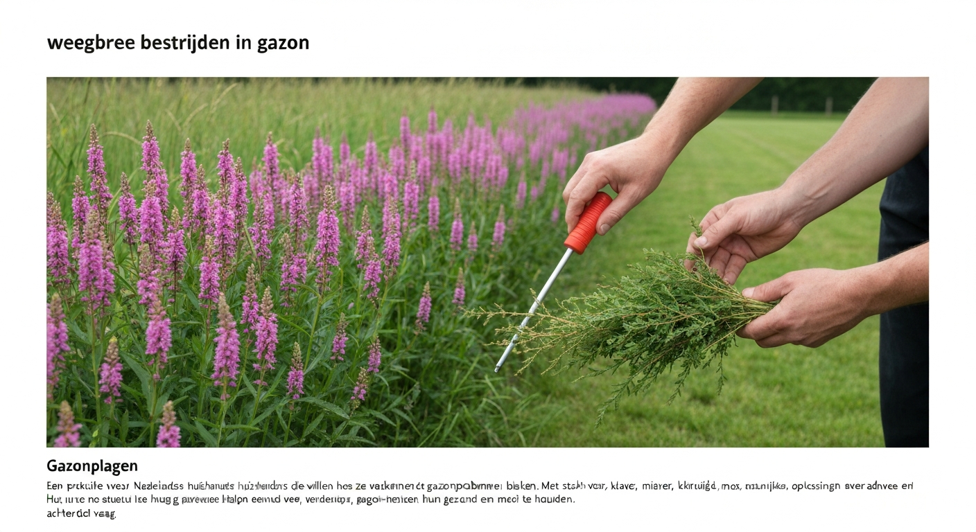 weegbree bestrijden gazon